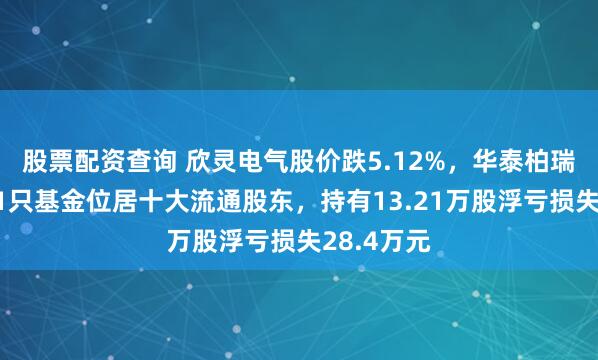 股票配资查询 欣灵电气股价跌5.12%，华泰柏瑞基金旗下1只基金位居十大流通股东，持有13.21万股浮亏损失28.4万元